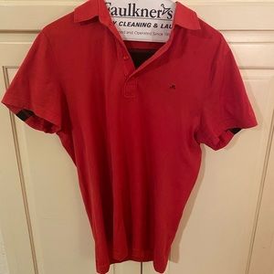 J Lindeberg gold shirt